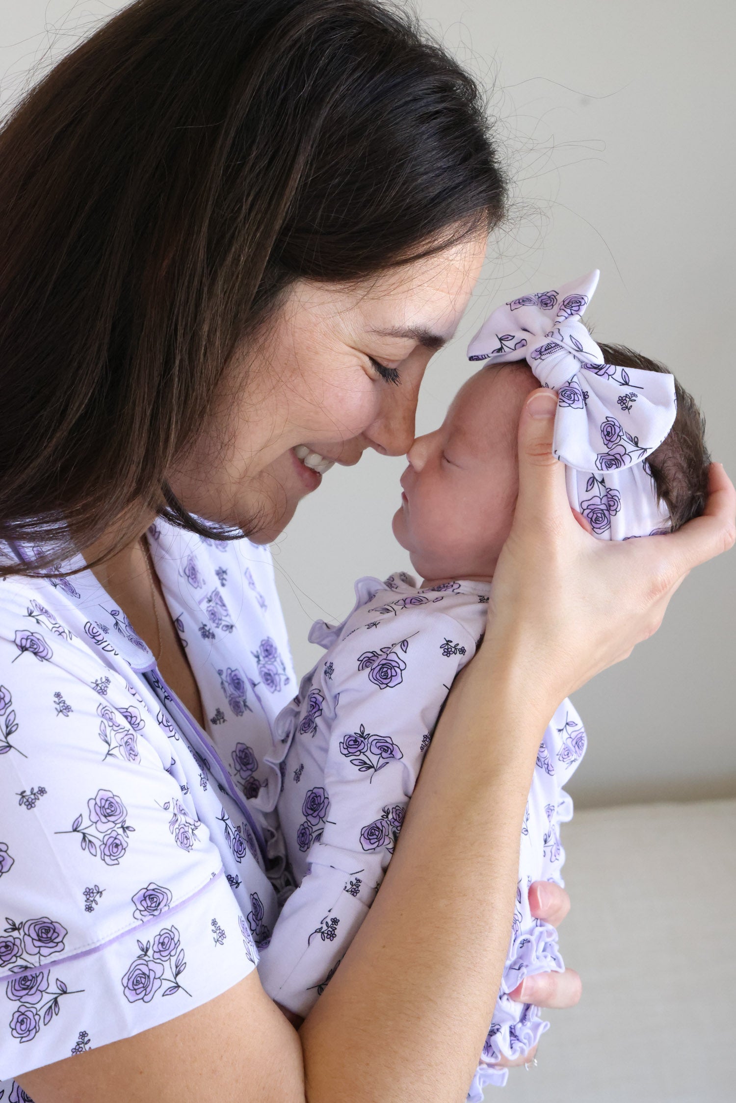 Knit Large Bow Headwrap | Amethyst Garden