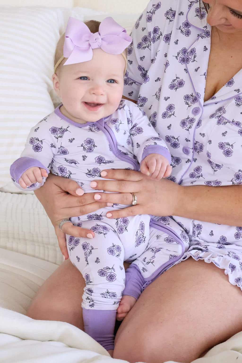 Convertible Zip Romper | Amethyst Garden