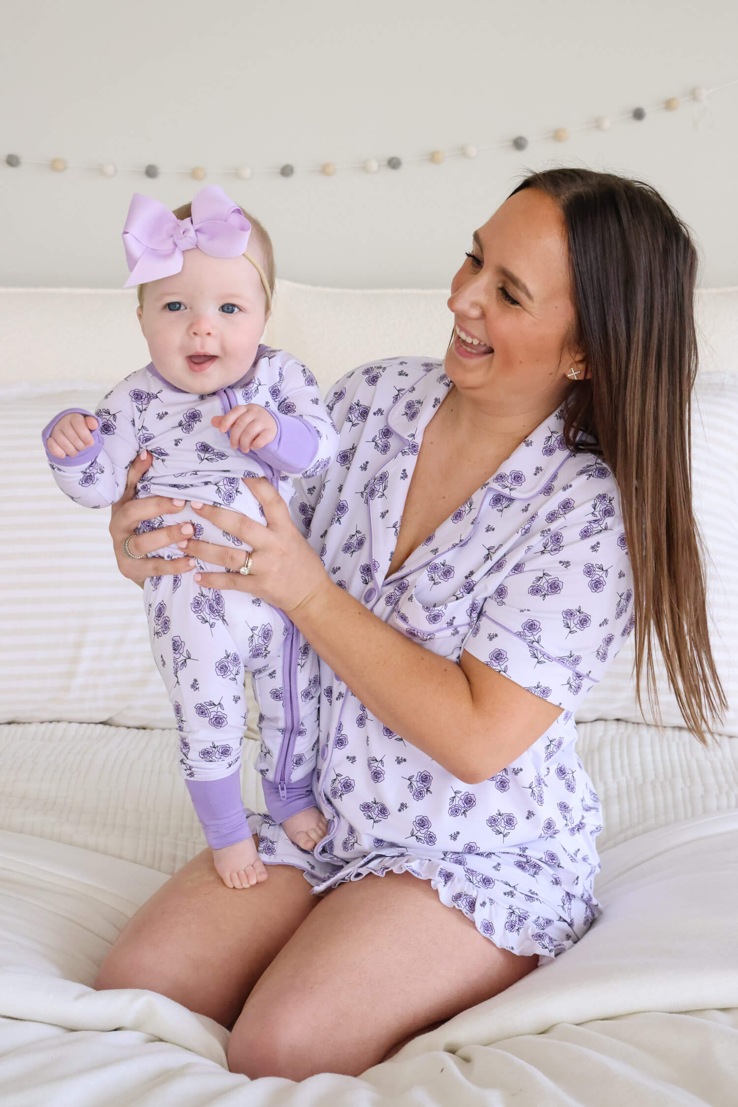 Convertible Zip Romper | Amethyst Garden