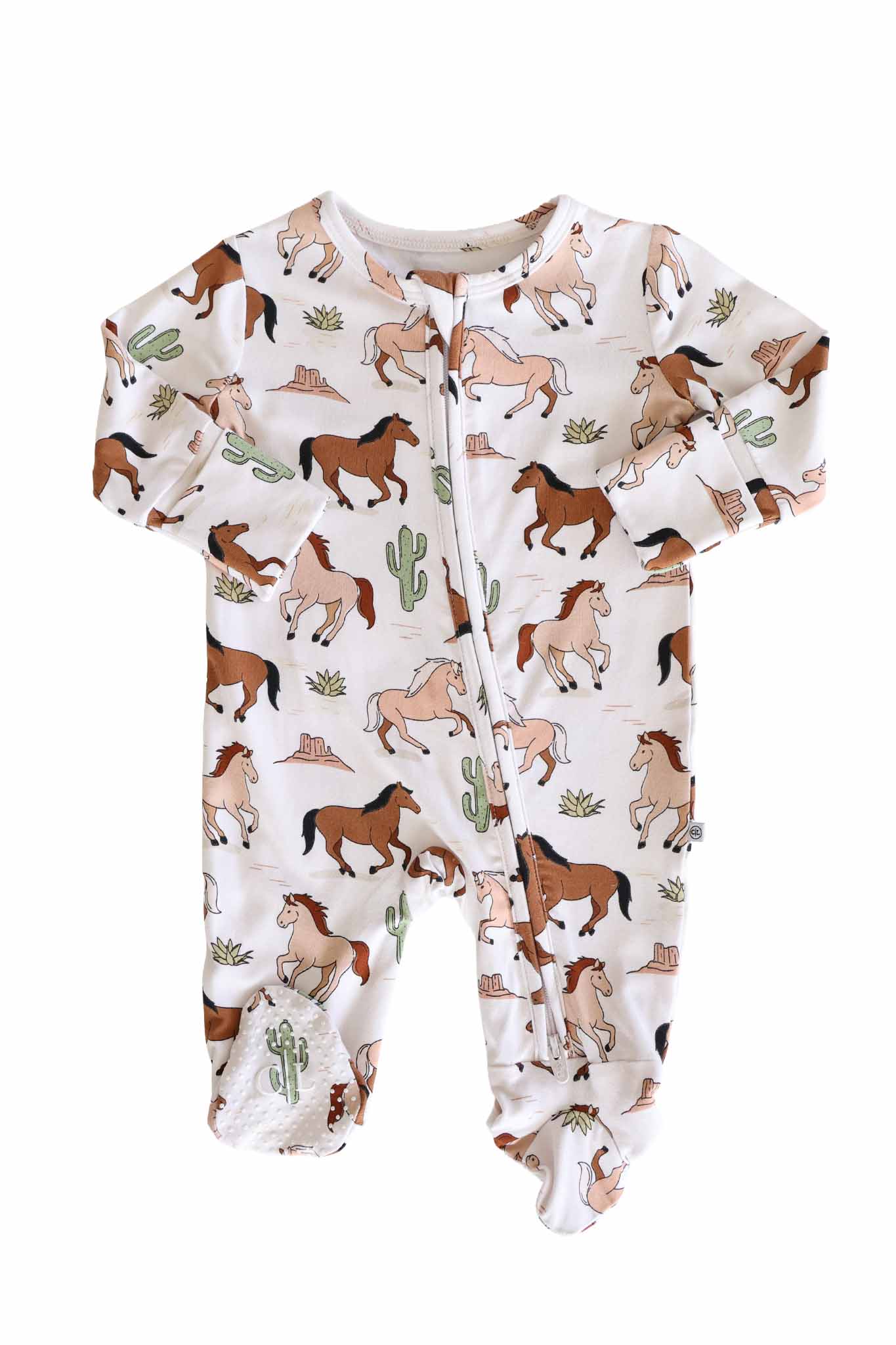 Zipper Footie | Pony Club Neutral