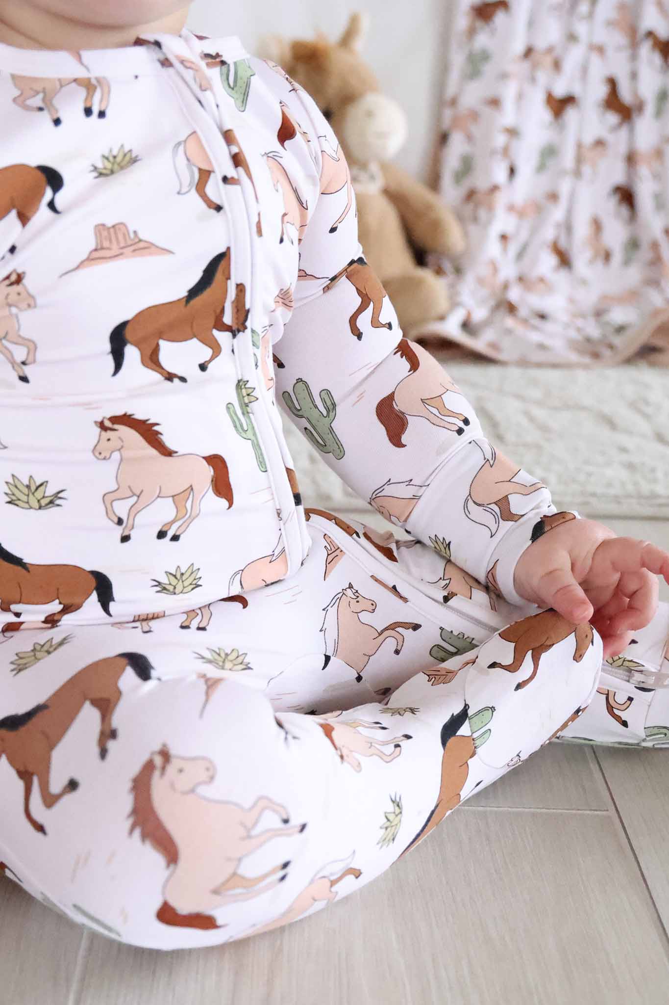 Zipper Footie | Pony Club Neutral
