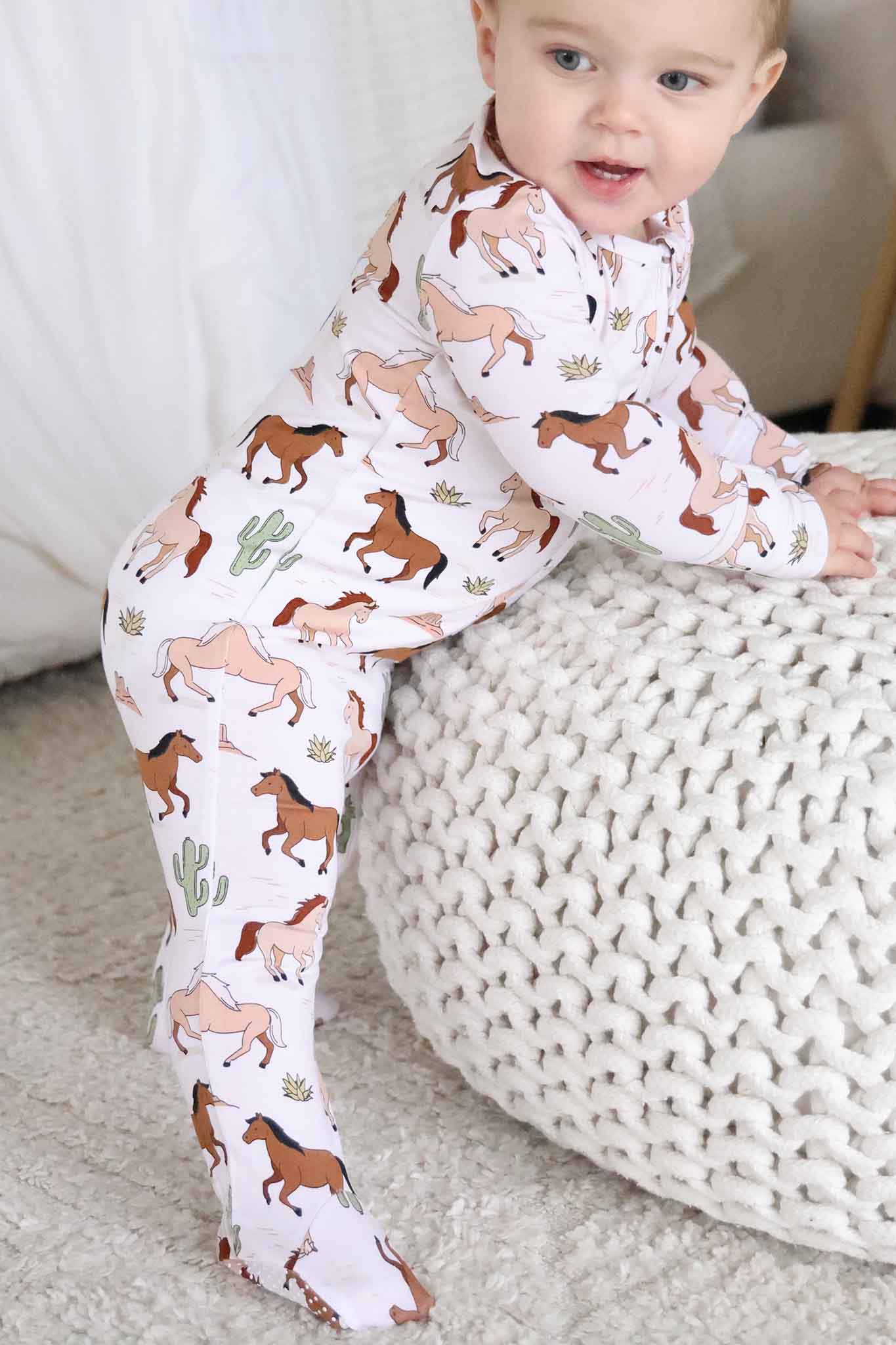 Zipper Footie | Pony Club Neutral