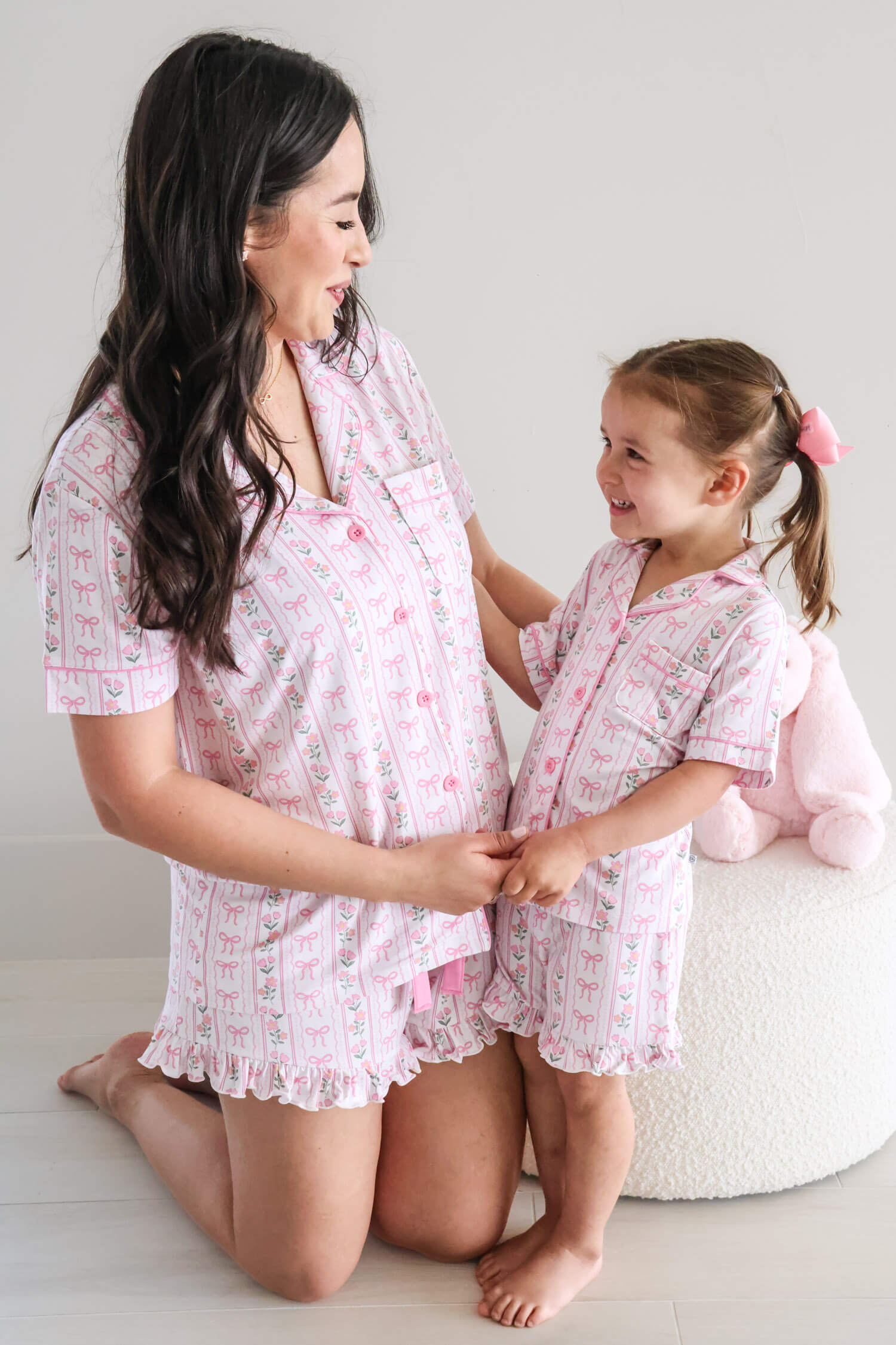 Girl's Two Piece Short Lounge Set | Coquette Garden