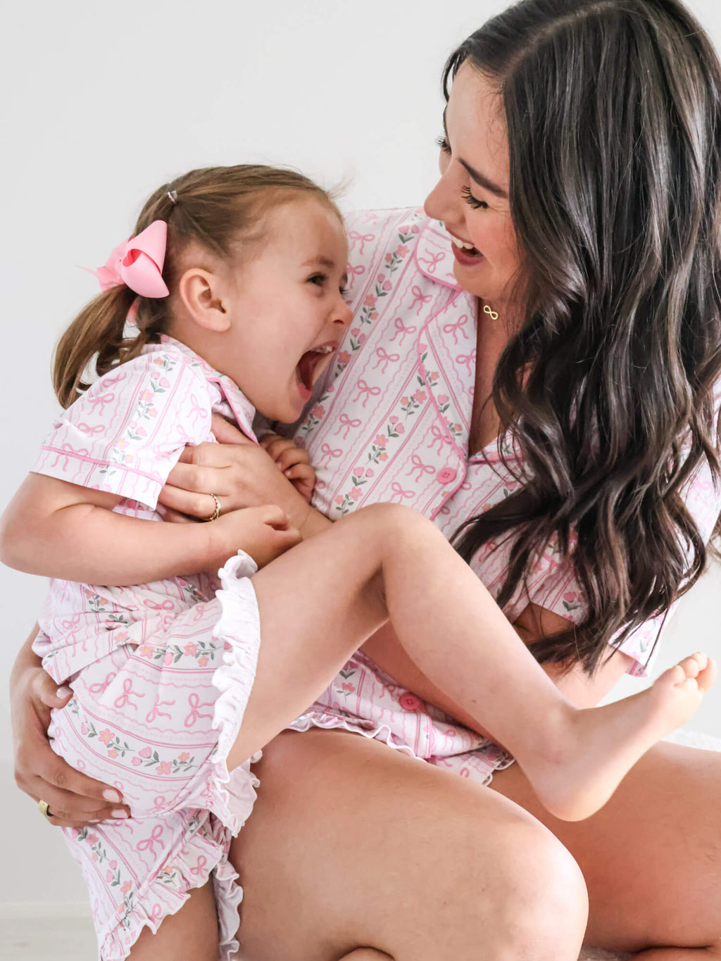 Girl's Two Piece Short Lounge Set | Coquette Garden