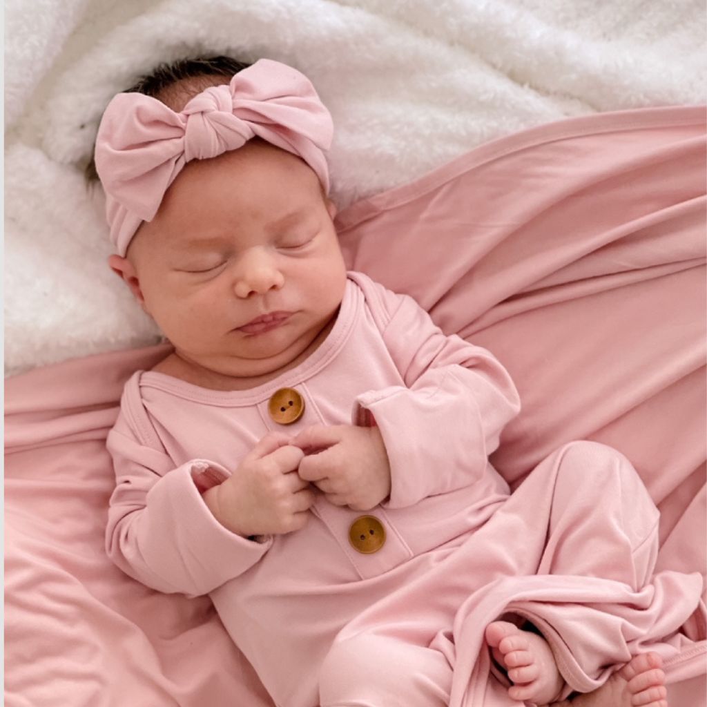 Solid Knit Large Bow Headwraps