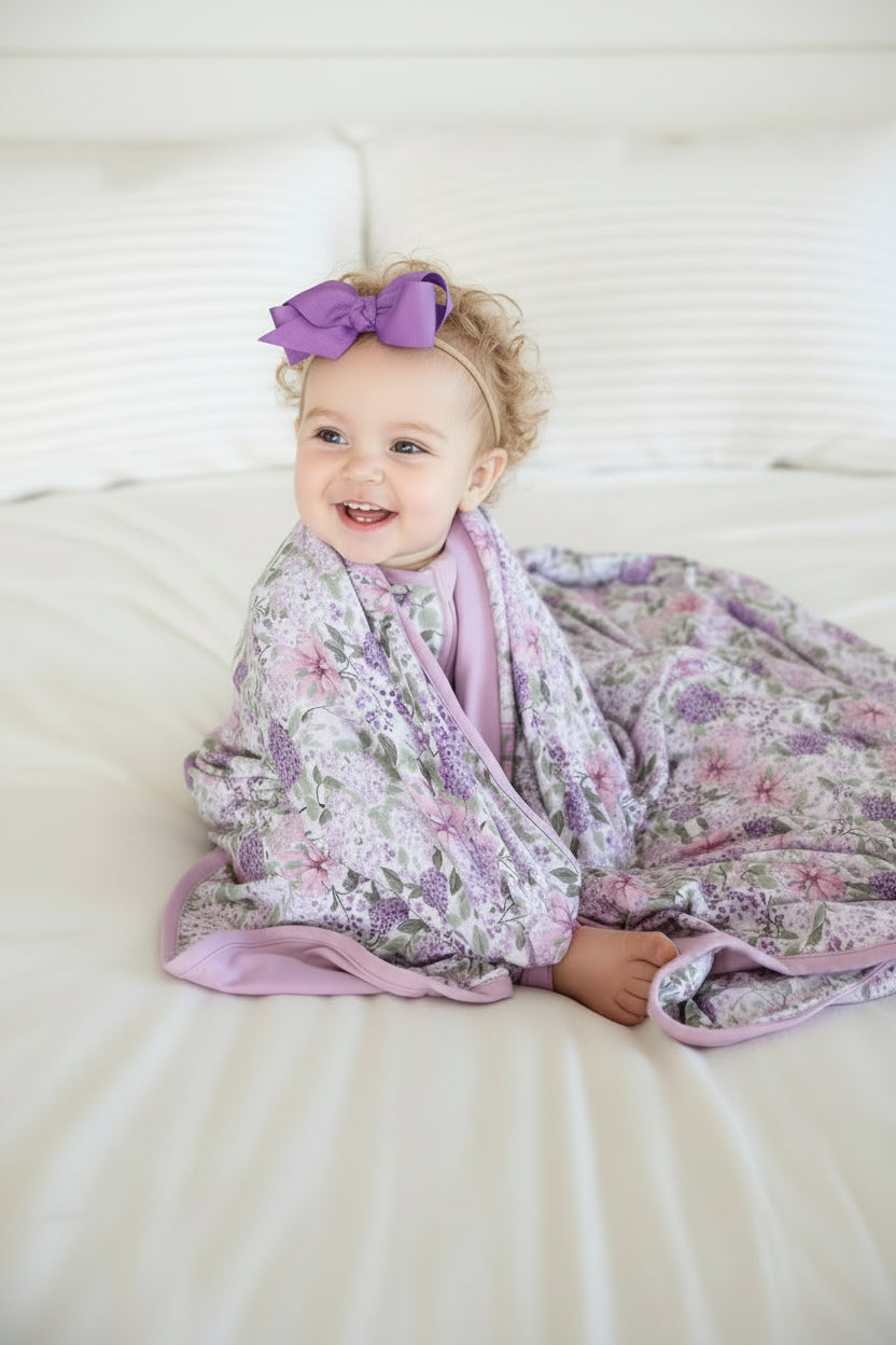 Ribbon Bow Headband | Amethyst