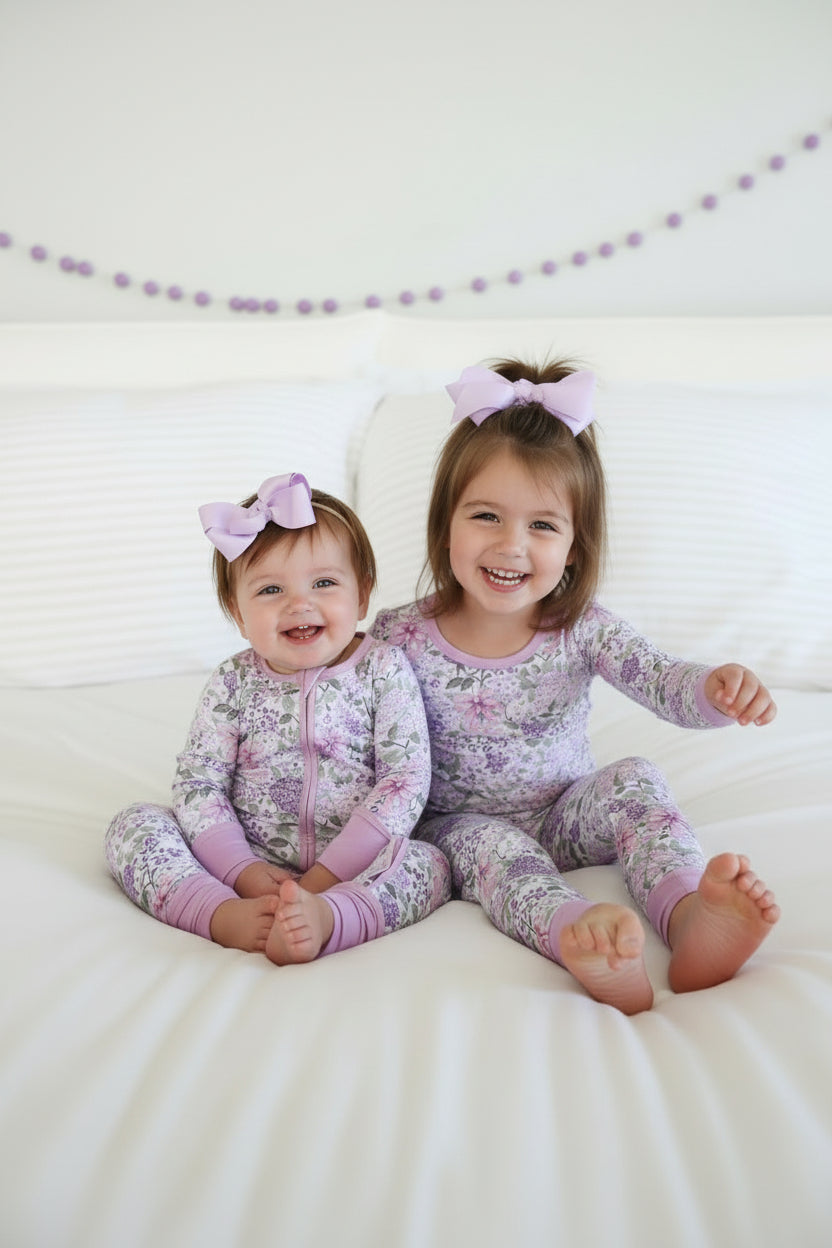 Two Piece Pajama Set | Lavender Lullaby
