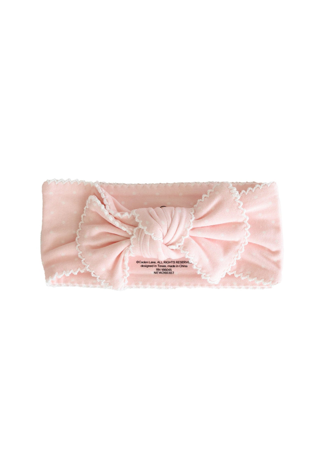Picot Trim Knit Large Bow Headwrap