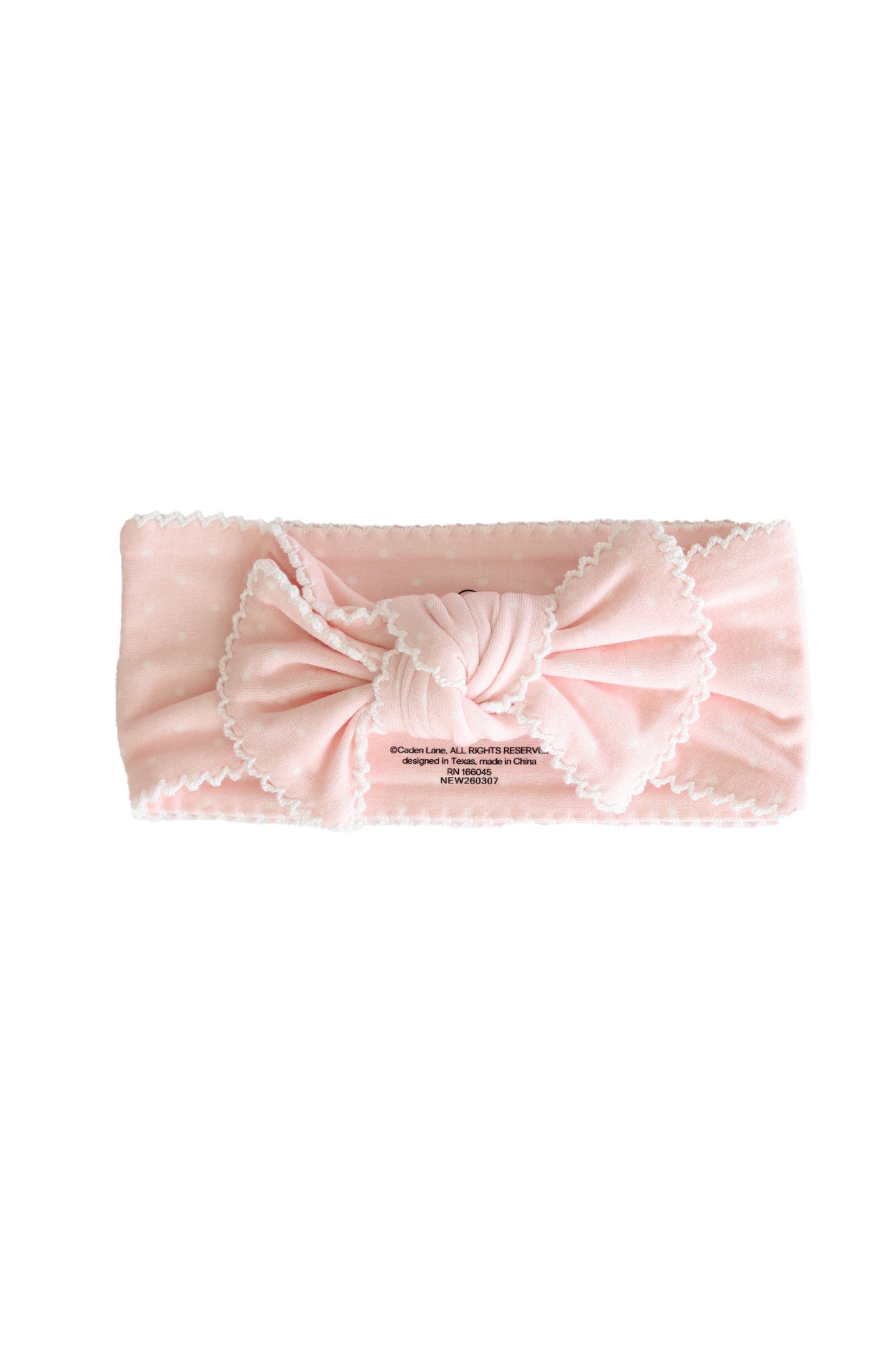 Picot Trim Knit Large Bow Headwrap