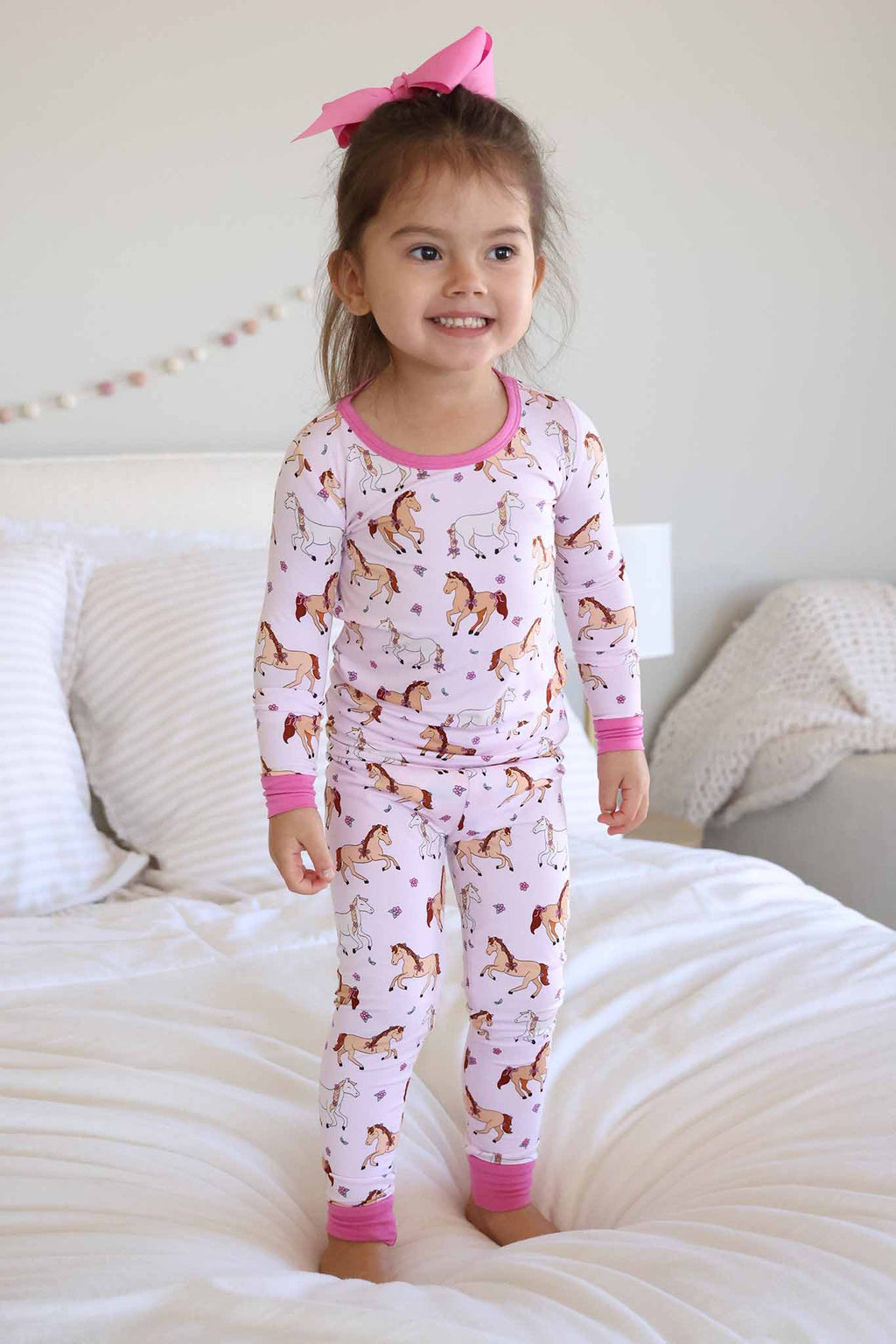 Two Piece Pajama Set | Pony Club Pink