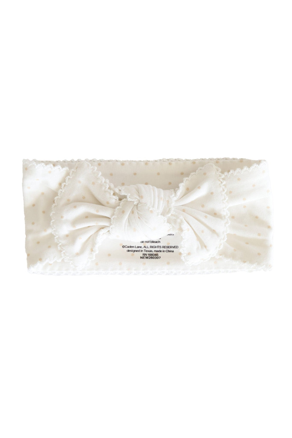 Picot Trim Knit Large Bow Headwrap
