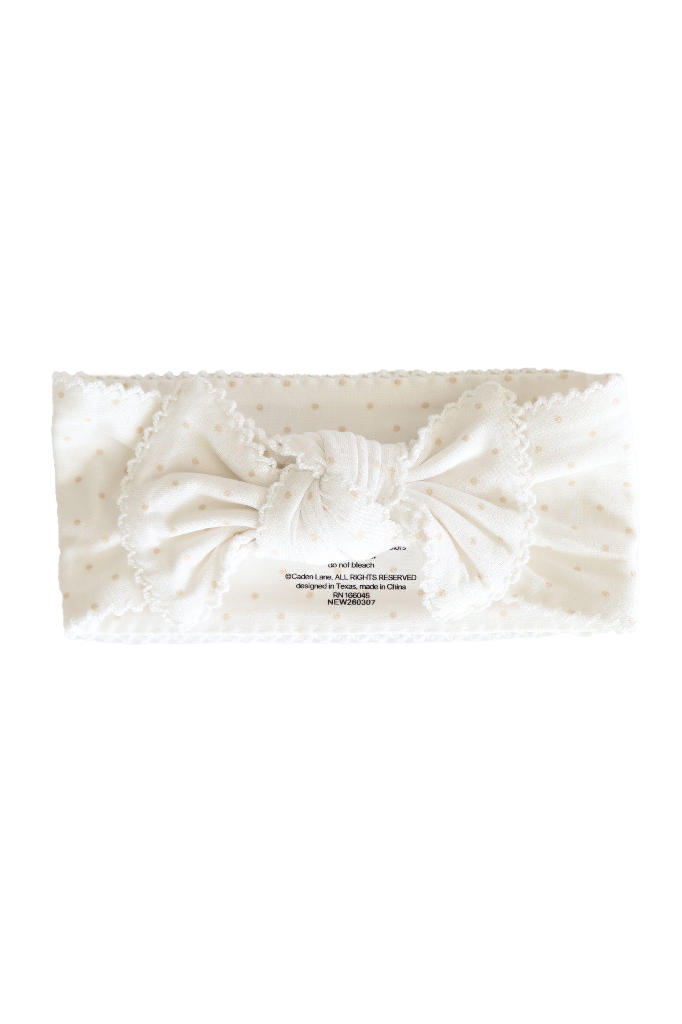 Picot Trim Knit Large Bow Headwrap