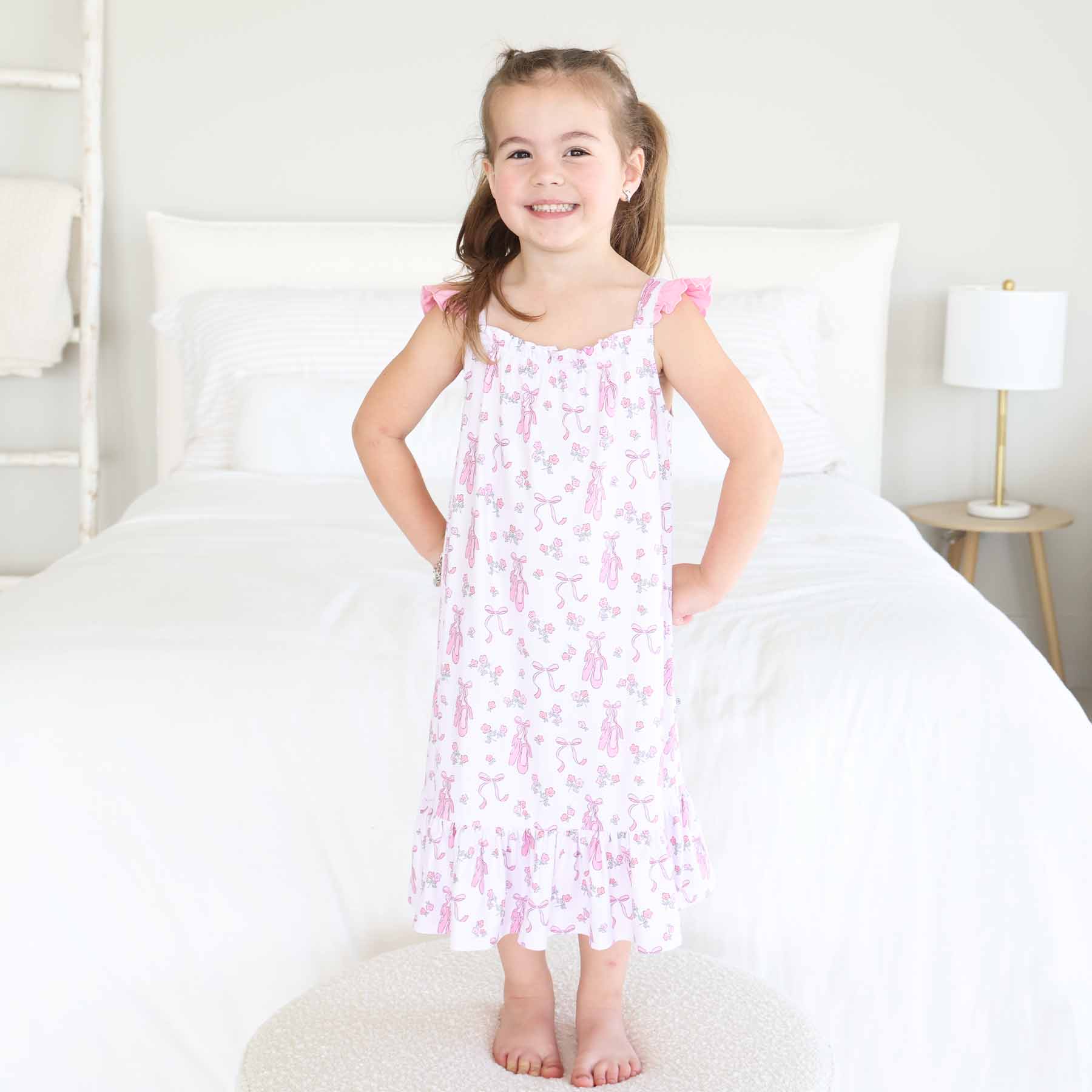 Full Length Ruffle Nightgown | Ballet Dreams