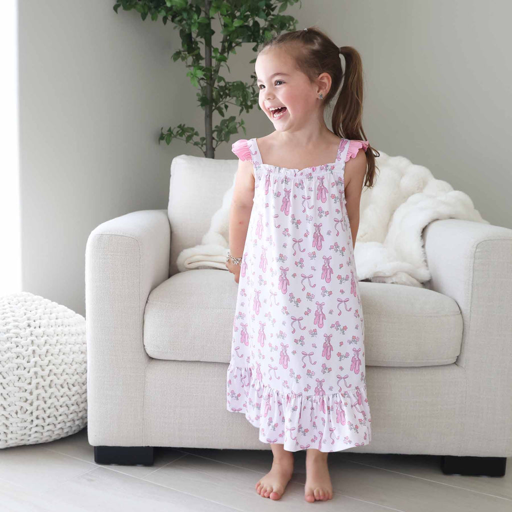 Full Length Ruffle Nightgown | Ballet Dreams