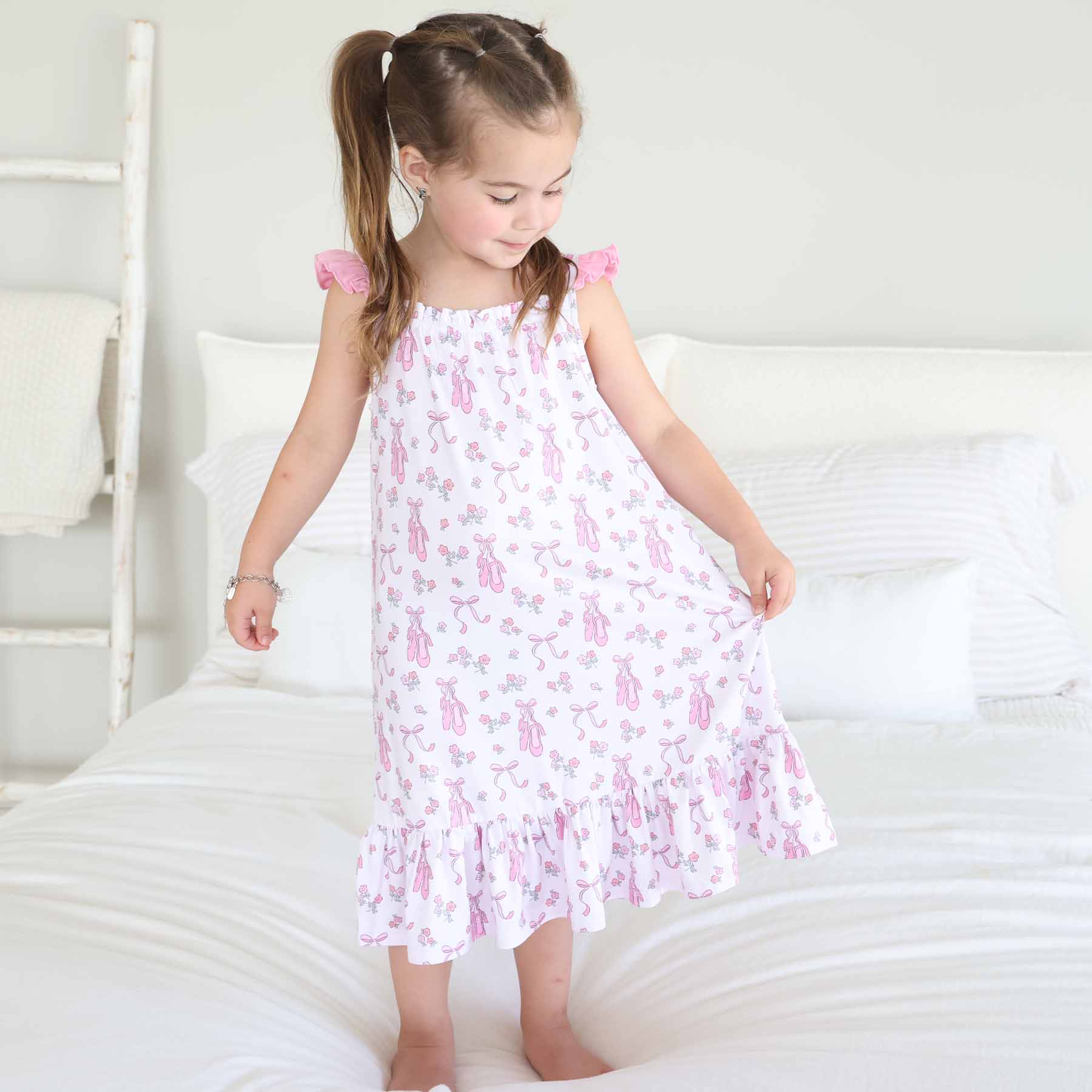 Full Length Ruffle Nightgown | Ballet Dreams