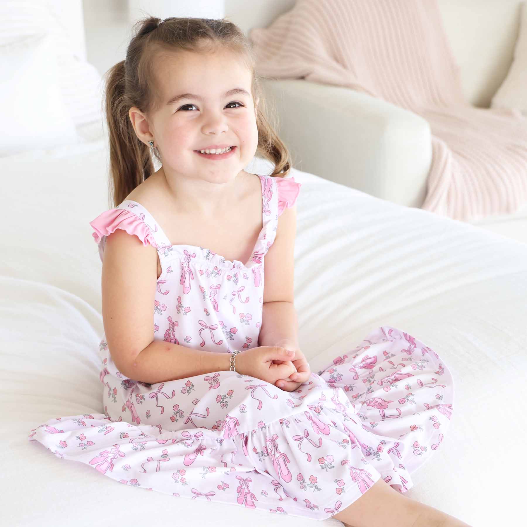 Full Length Ruffle Nightgown | Ballet Dreams