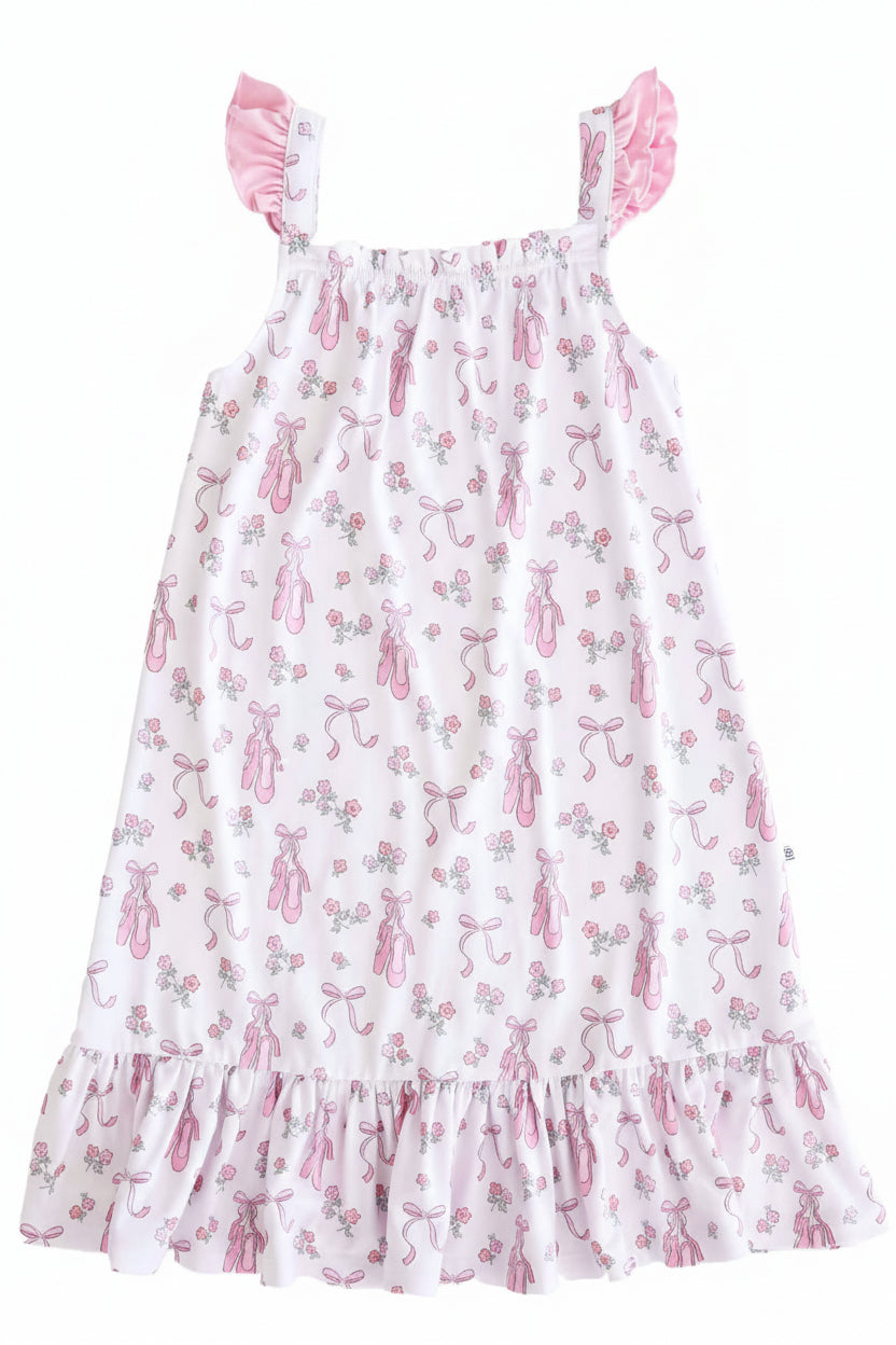 Full Length Ruffle Nightgown | Ballet Dreams