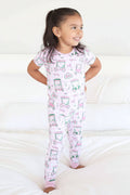 Birdie Babes Two Piece Pajama Set | Pink