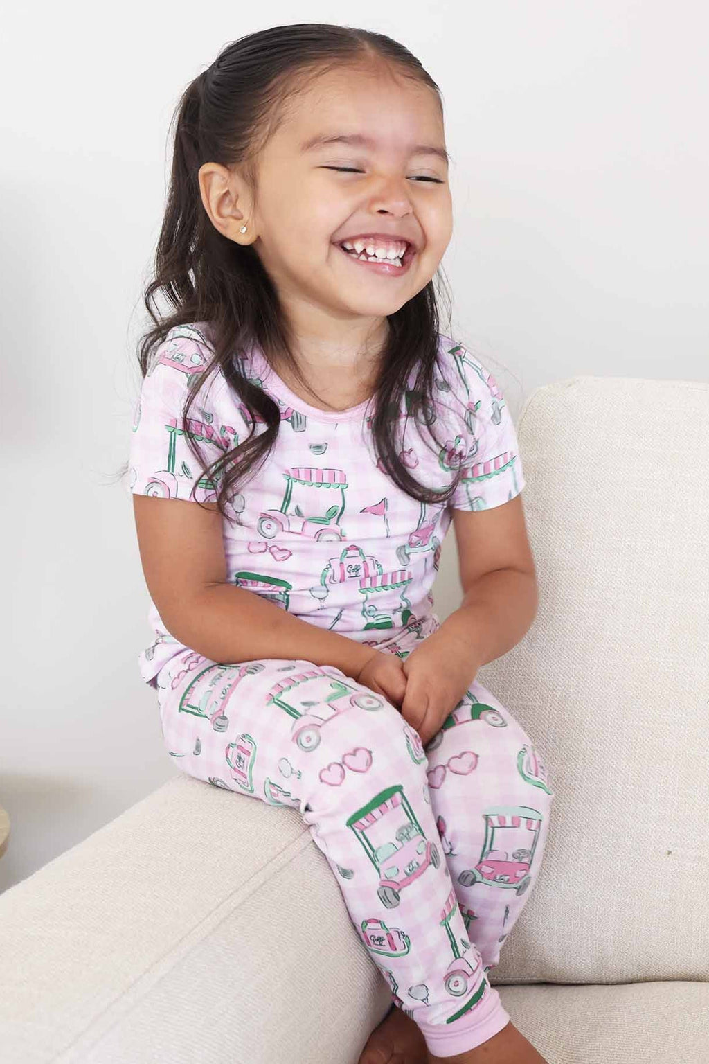 Birdie Babes Two Piece Pajama Set | Pink