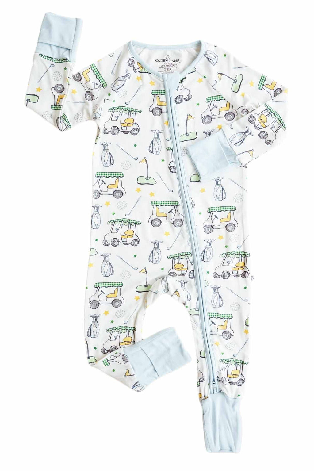 Country Club Cuties Convertible Zip Romper | Blue