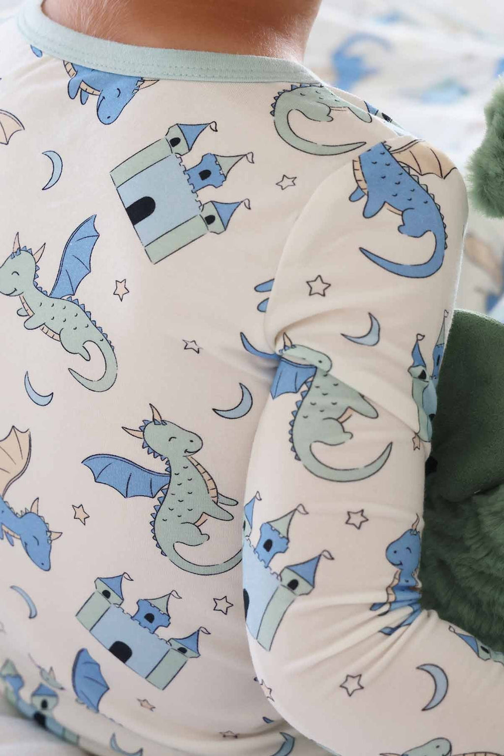 Dragon Adventure Two Piece Pajama Set | Blue