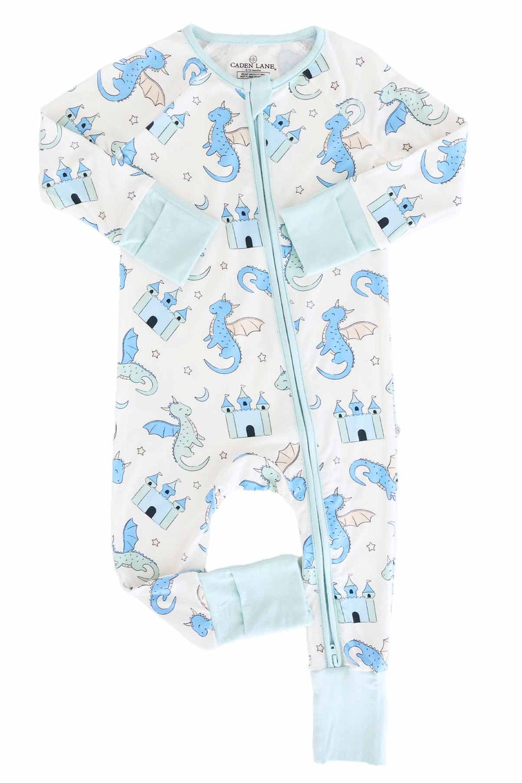 Dragon Adventure Convertible Zip Romper | Blue