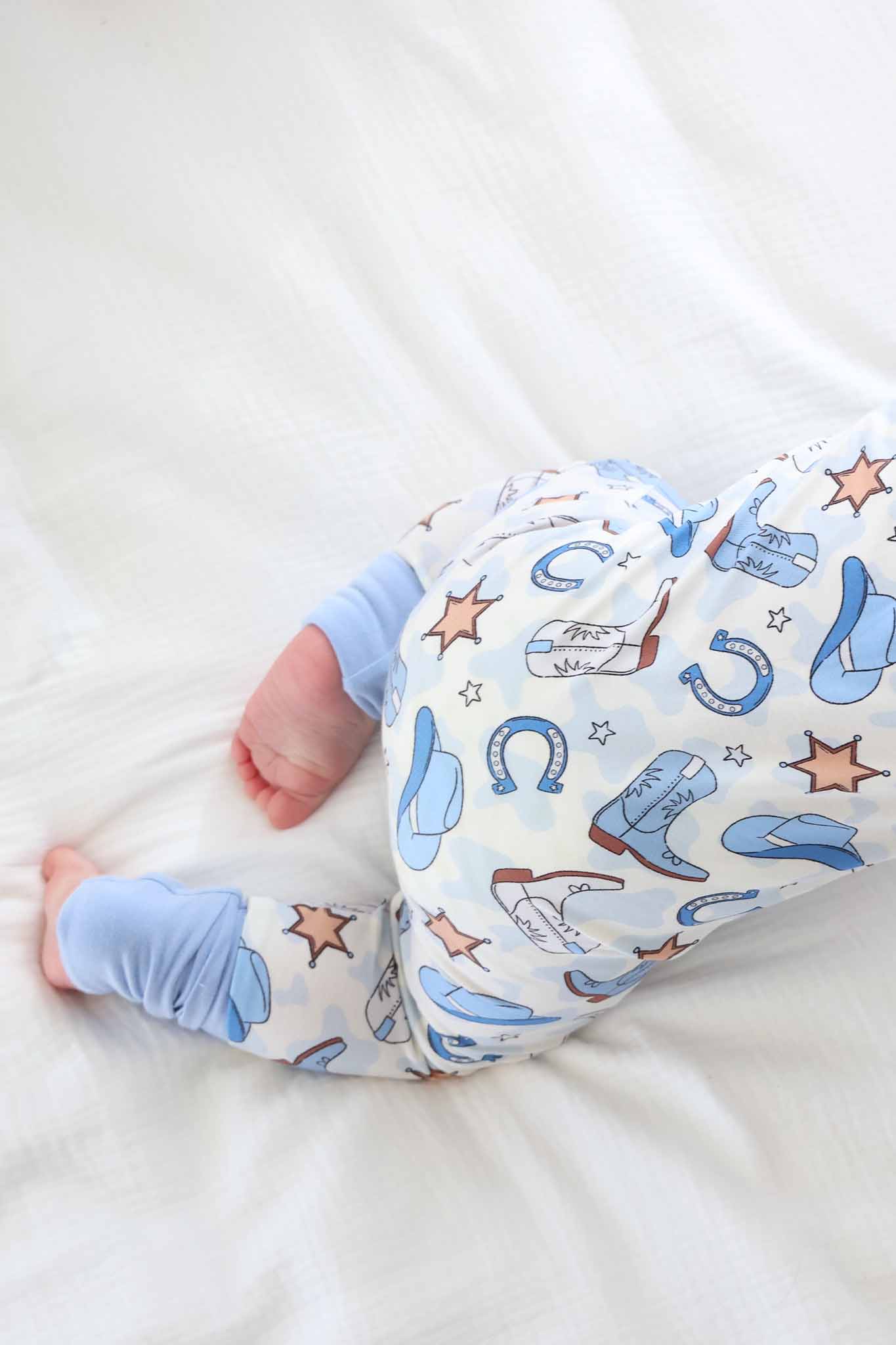 Rodeo Dreams Convertible Zip Romper | Blue