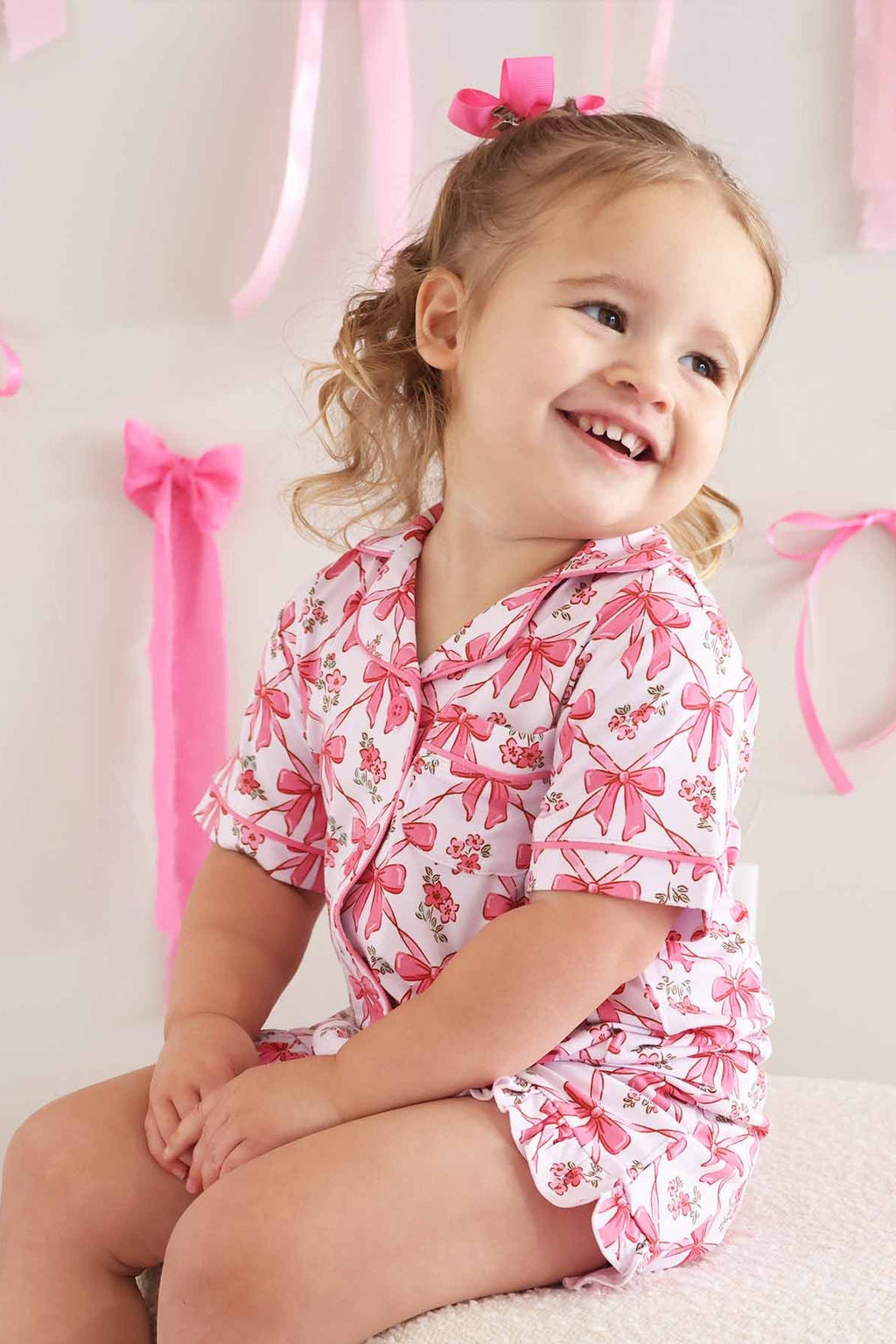 Two Piece Short Lounge Set | Bow Besties