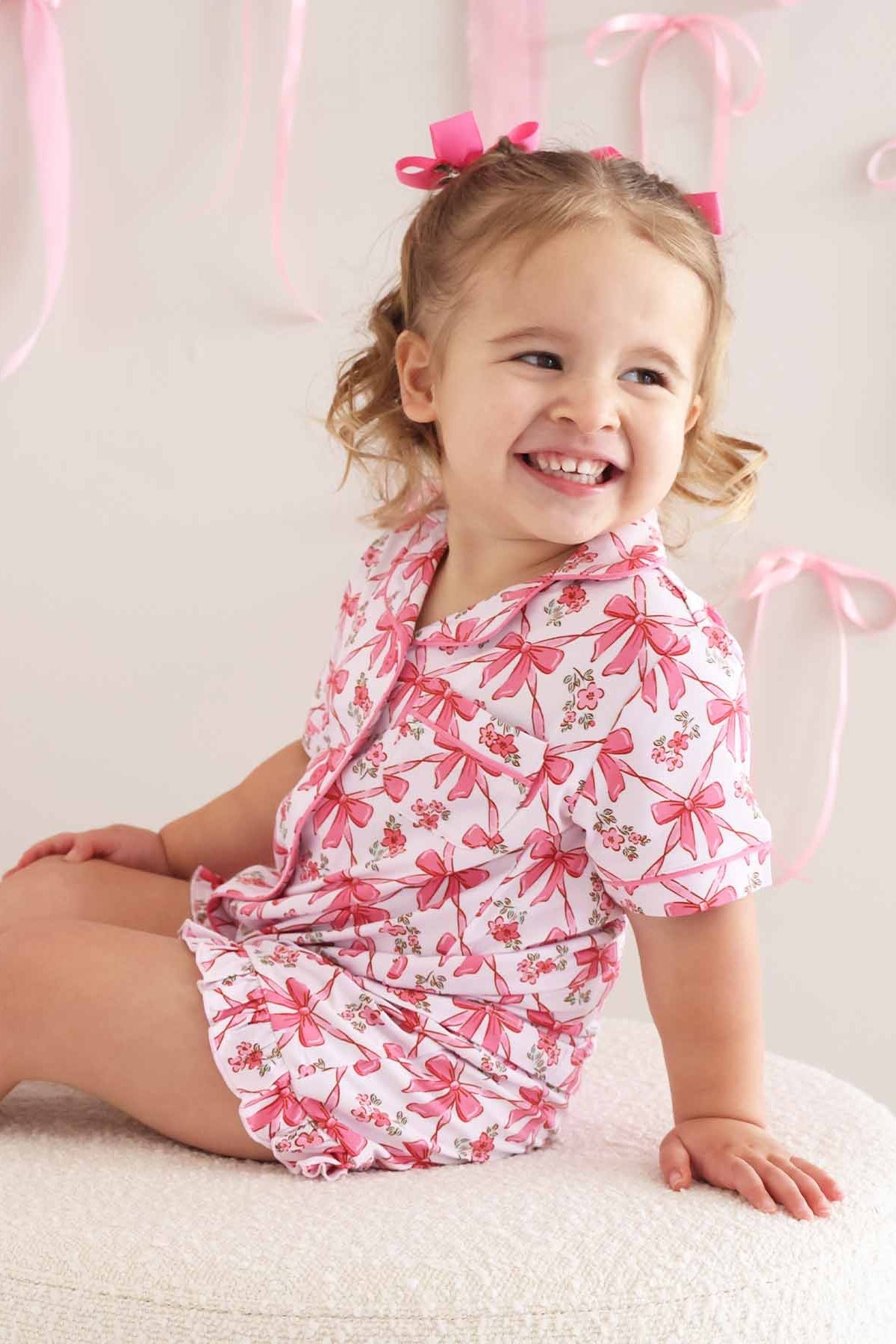 Two Piece Short Lounge Set | Bow Besties