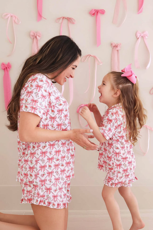 Two Piece Short Lounge Set | Bow Besties