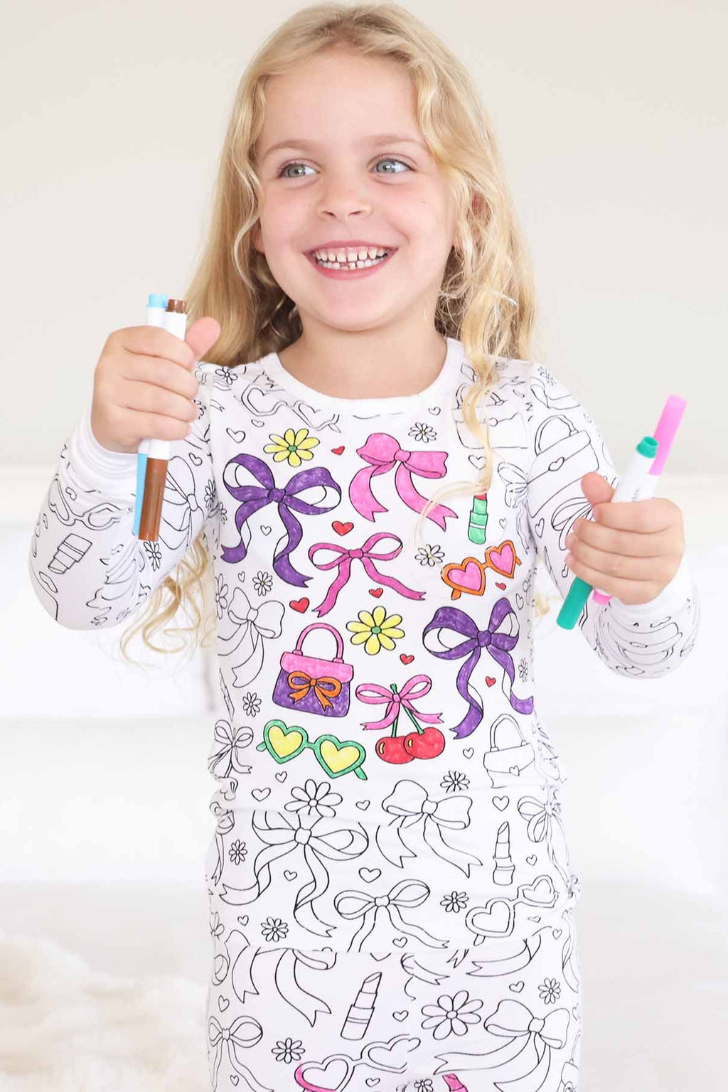 Colorable Two Piece Pajama Set | Material Girl