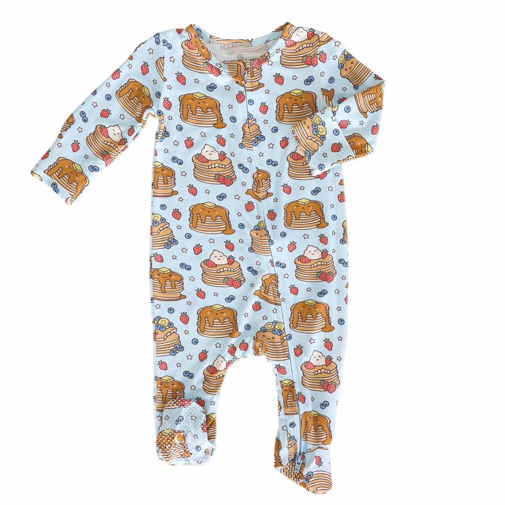 Brunch Buddies Zipper Footie