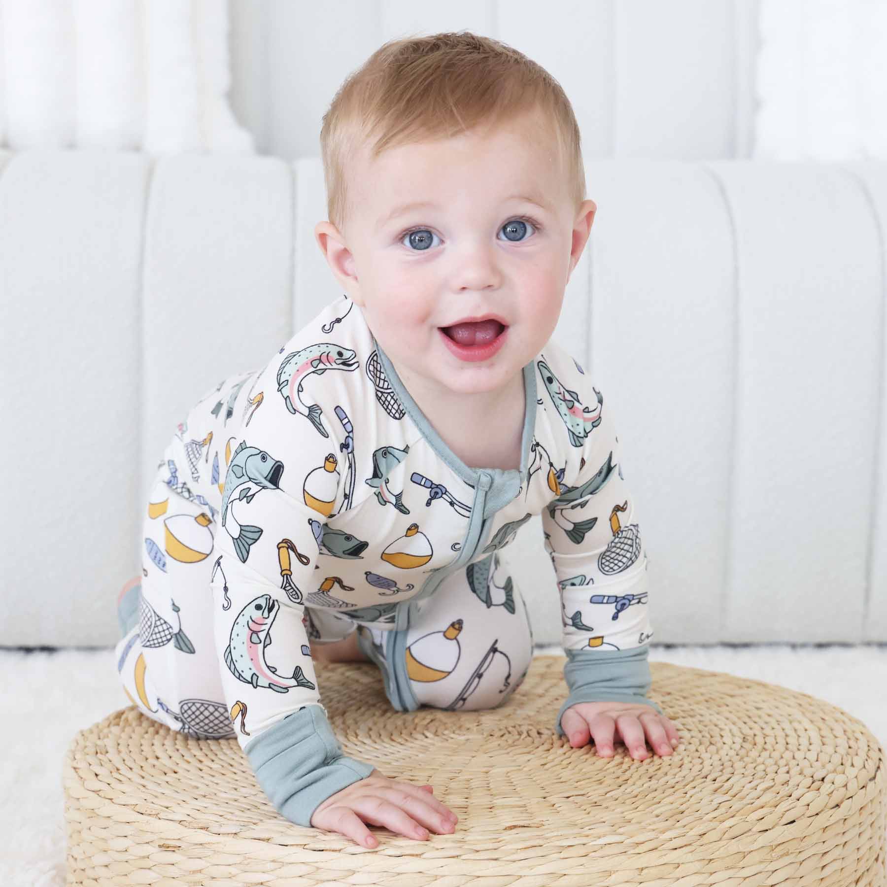Catch of the Day Convertible Zip Romper