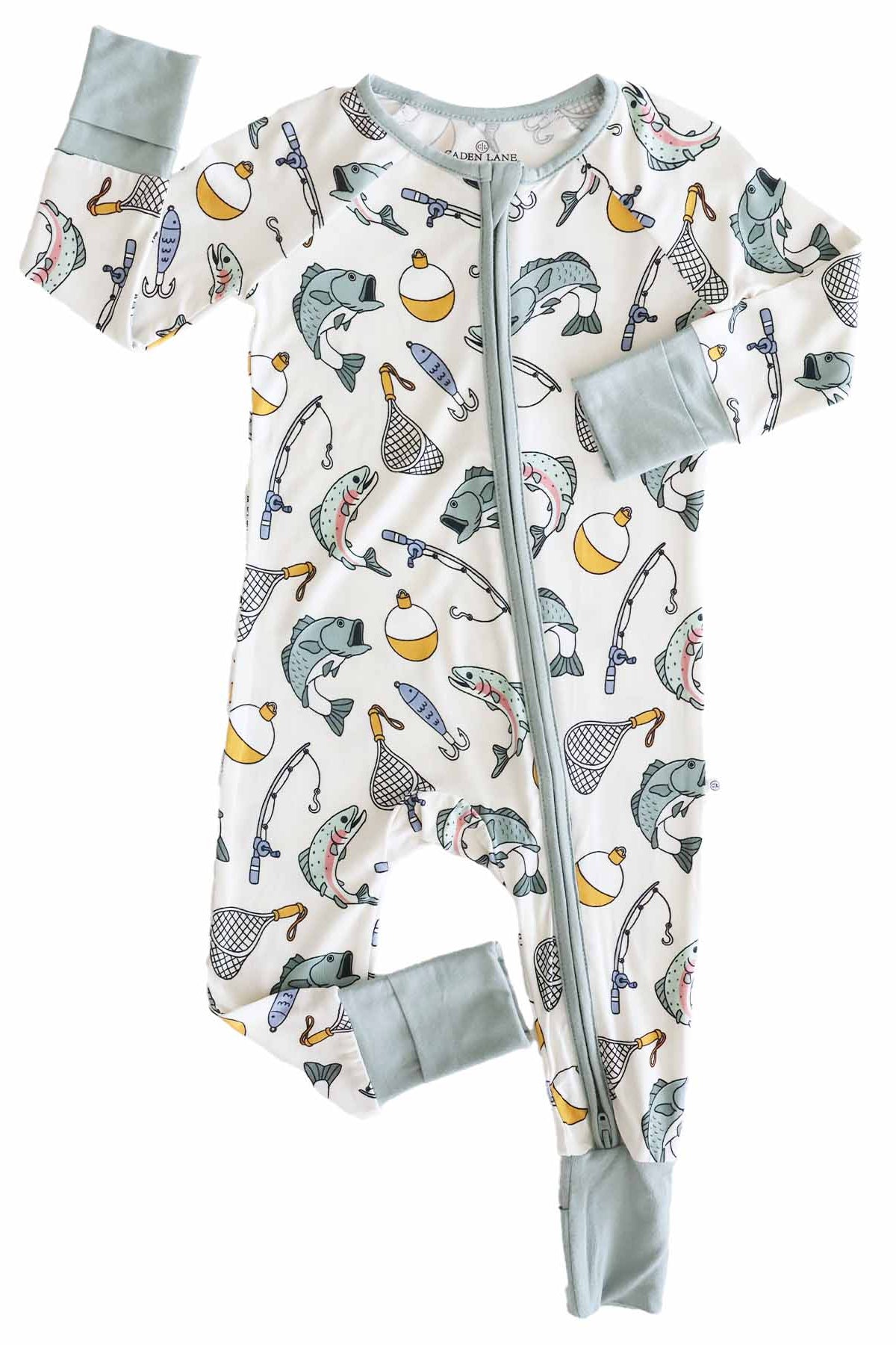 Catch of the Day Convertible Zip Romper