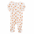 Cutie Crabs Bamboo Waffle Zipper Footie