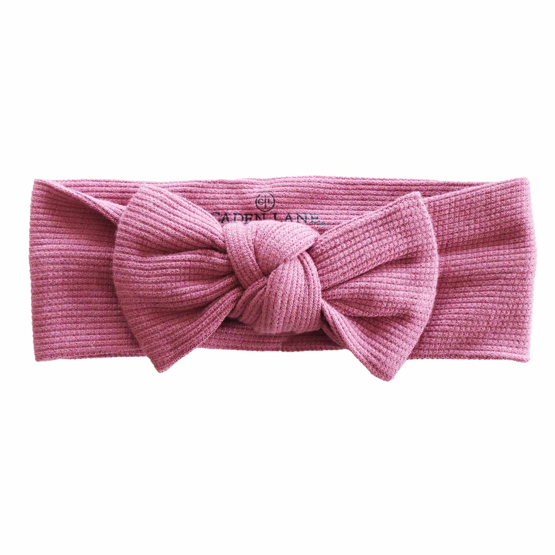 Bamboo Waffle Knit Large Bow Headwraps