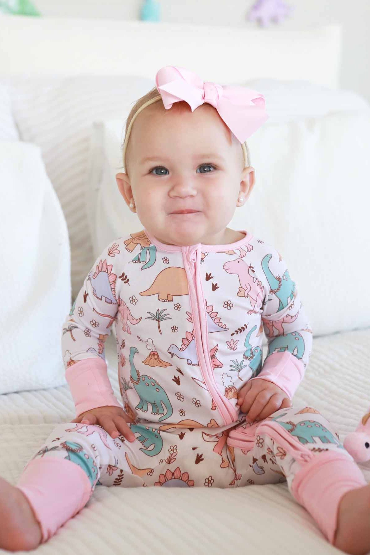 Dolly's Dinos Convertible Zip Romper