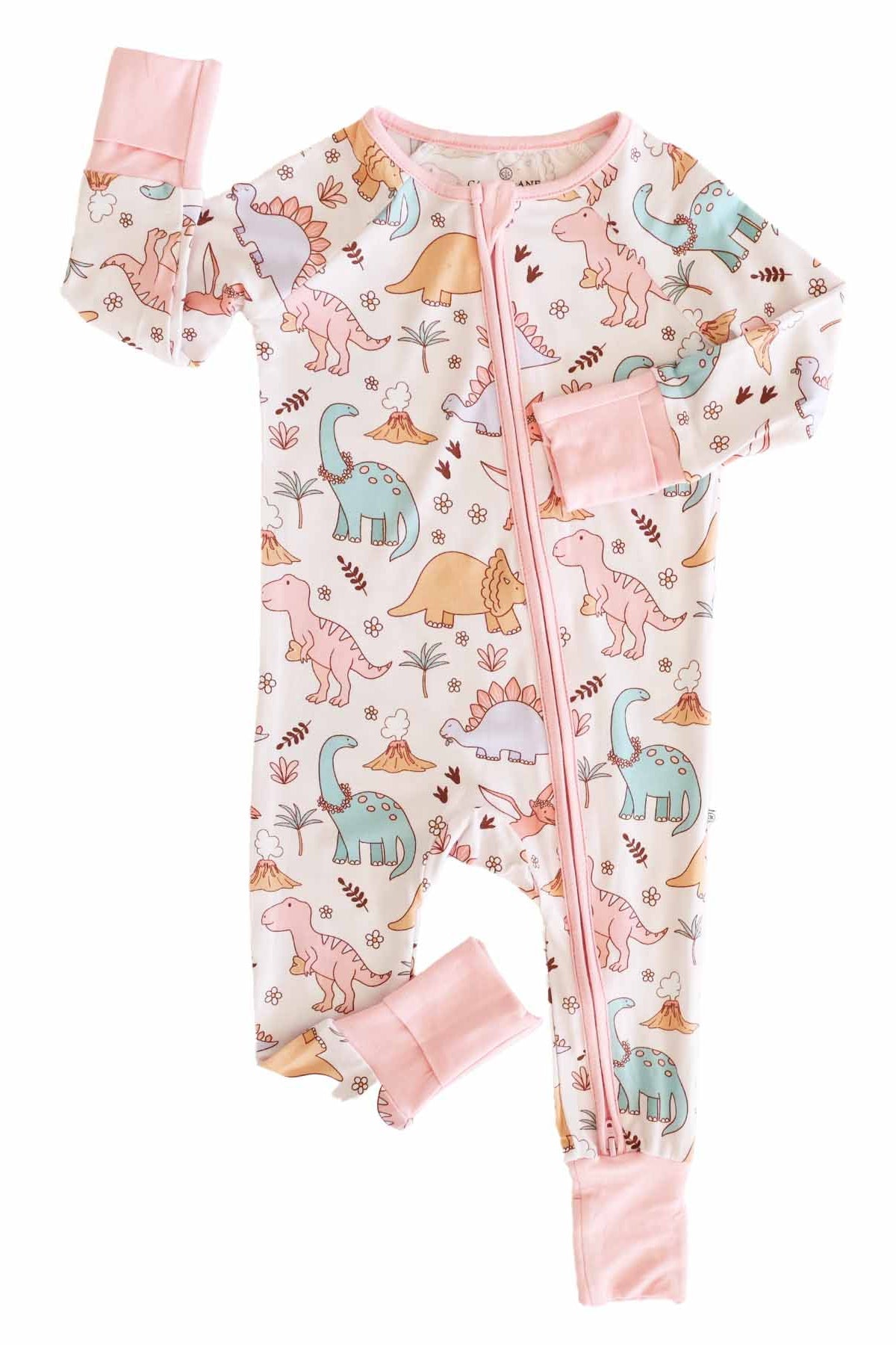 Dolly's Dinos Convertible Zip Romper