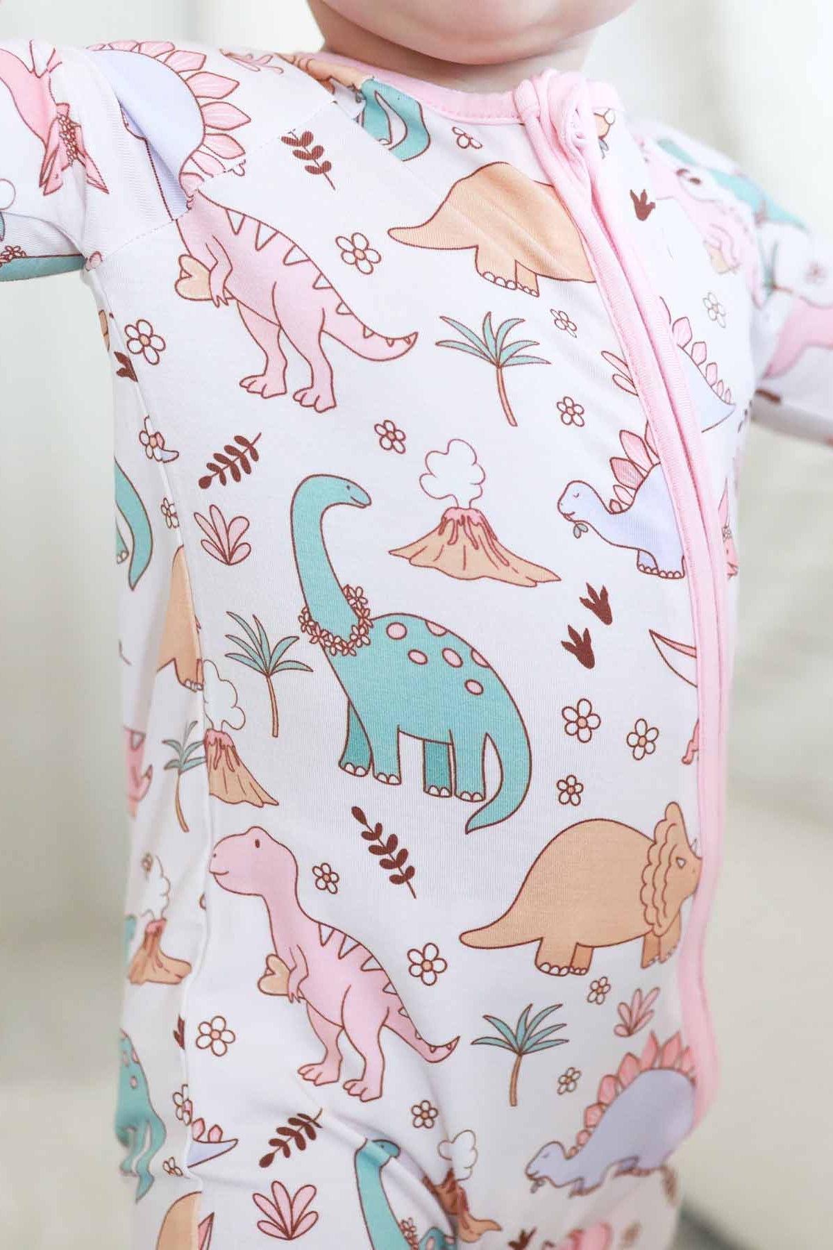 Dolly's Dinos Convertible Zip Romper