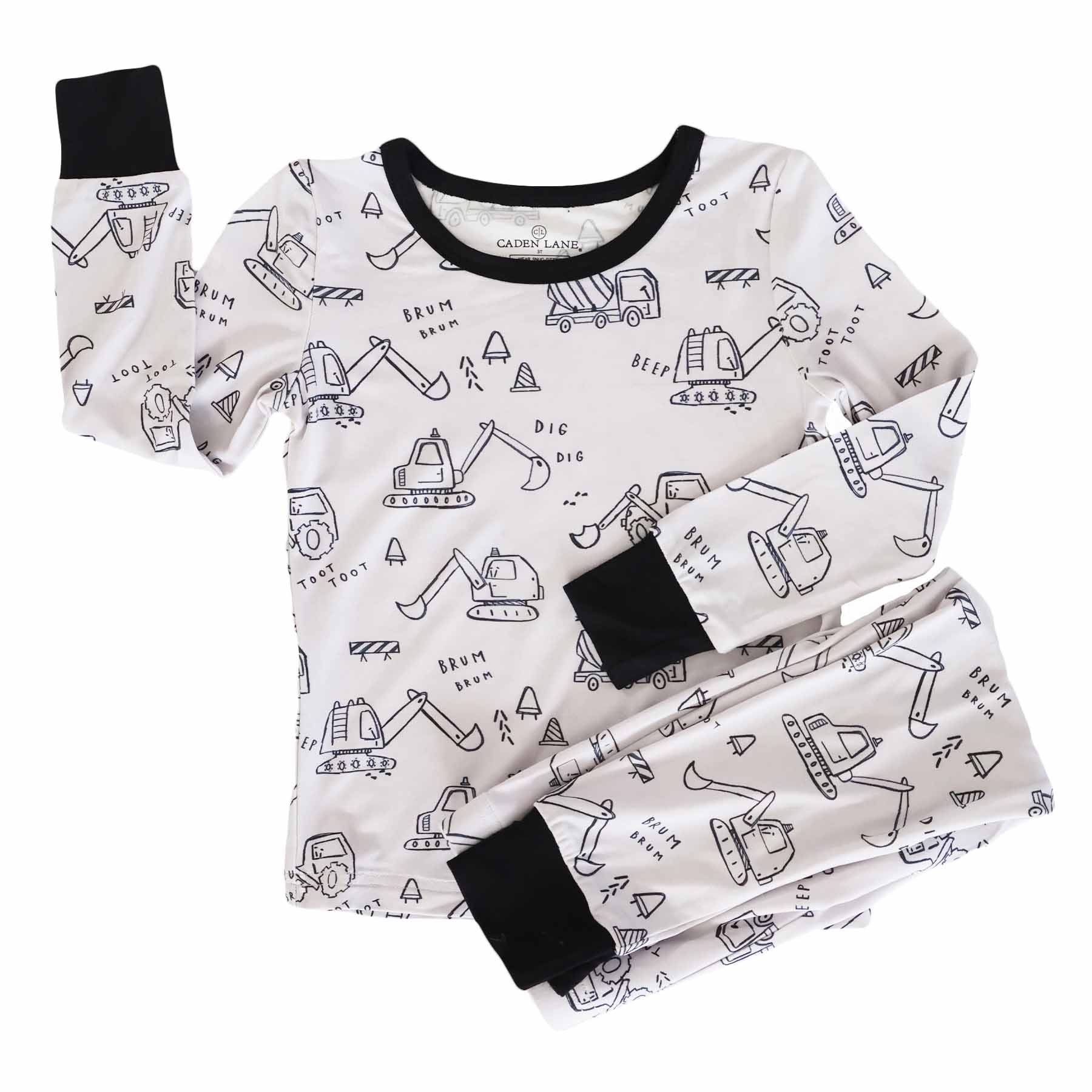 Doodle Dozers Two Piece Pajama Set