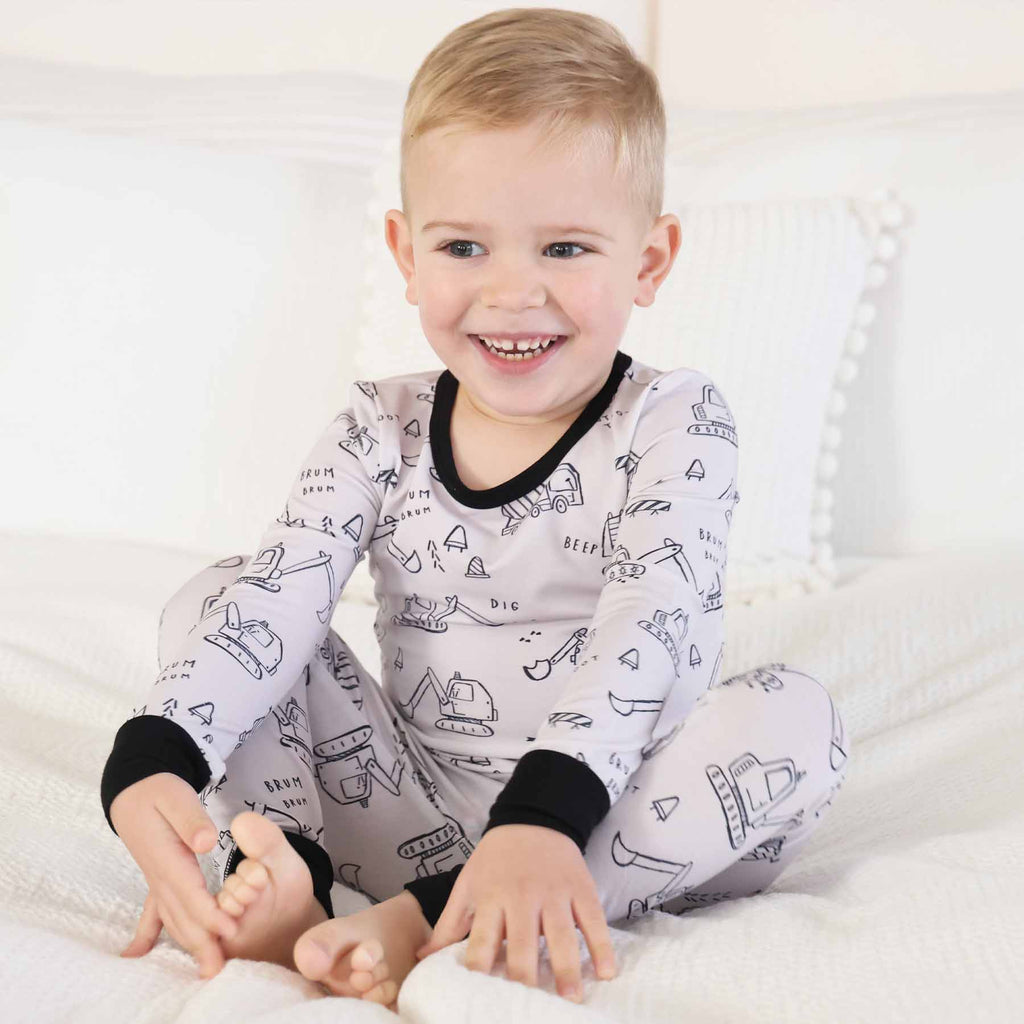 Doodle Dozers Two Piece Pajama Set