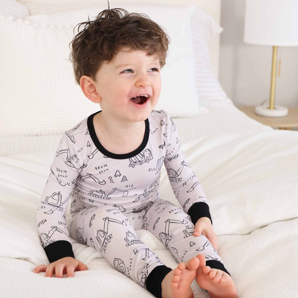 Doodle Dozers Two Piece Pajama Set