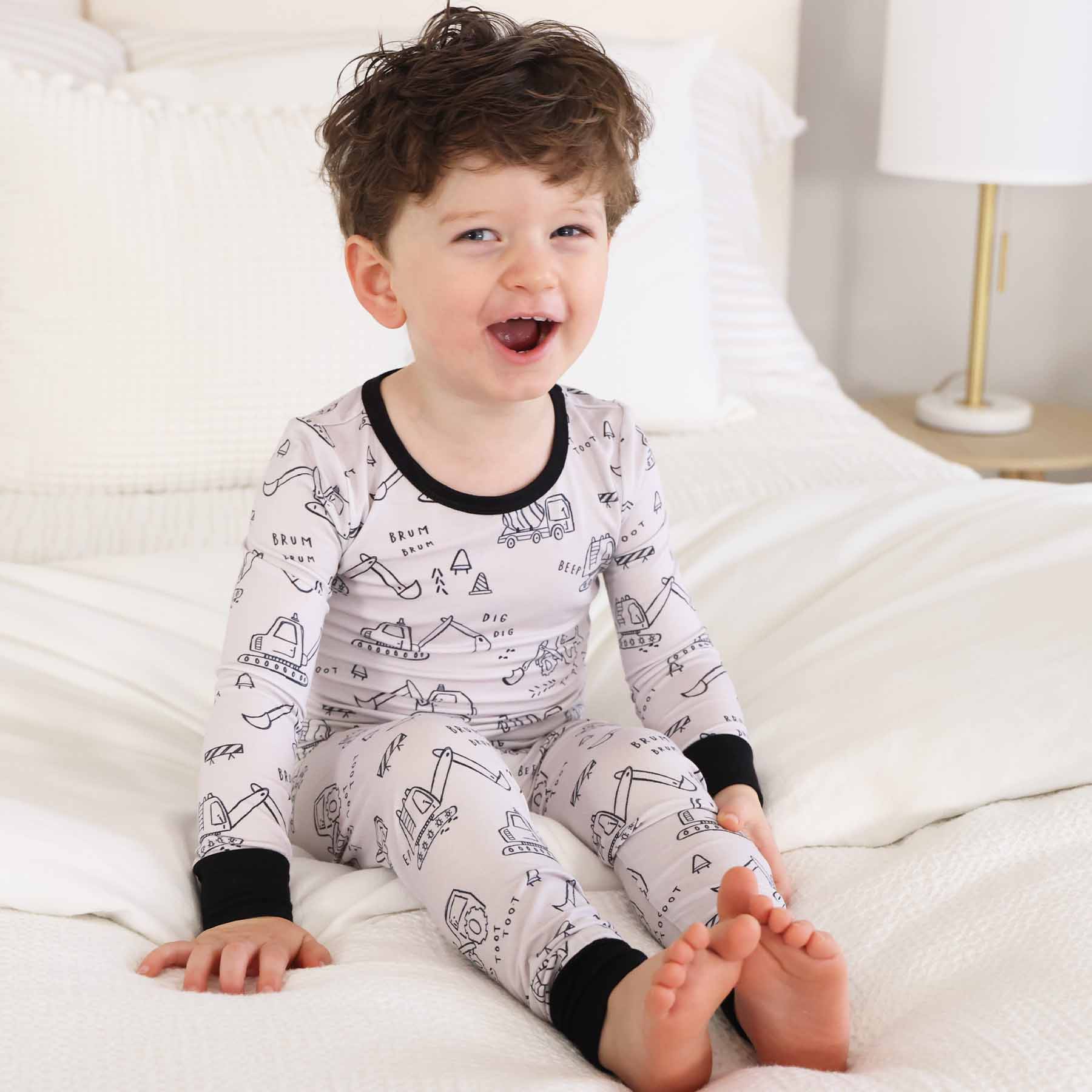 Doodle Dozers Two Piece Pajama Set