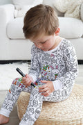 Colorable Two Piece Pajama Set | Hoppy Easter