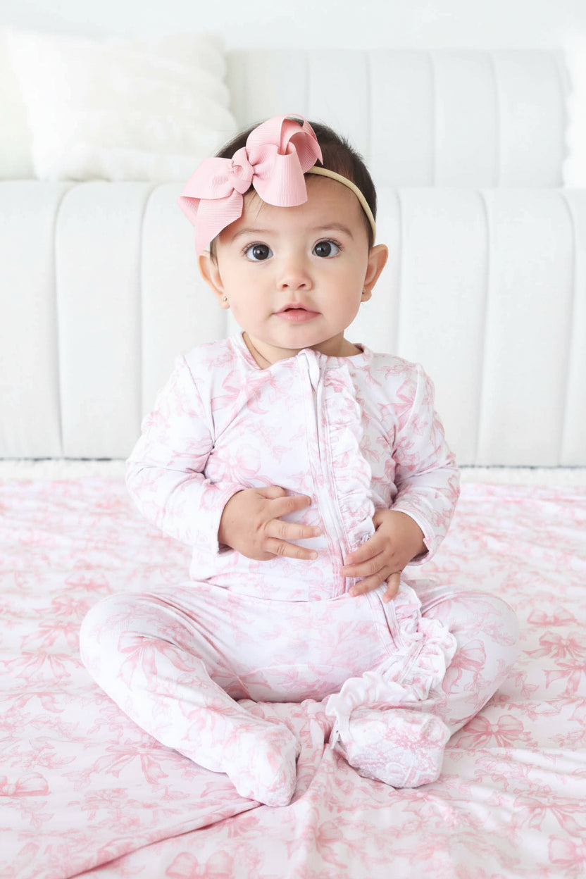 Fancy Frills Ruffle Zipper Footie