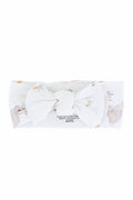Hop Little Bunnies Bamboo Waffle Knit Large Bow Headwrap