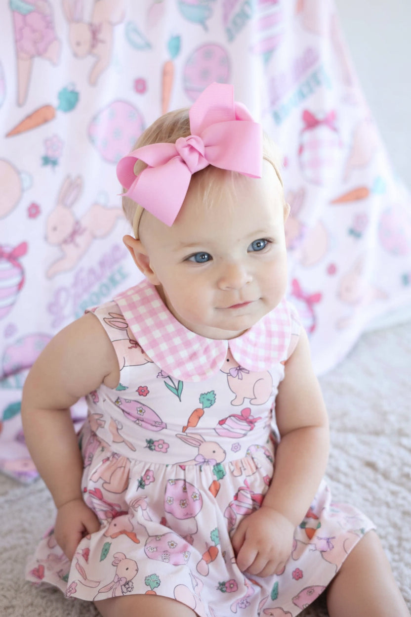 Ribbon Bow Headband | Blushing Pink