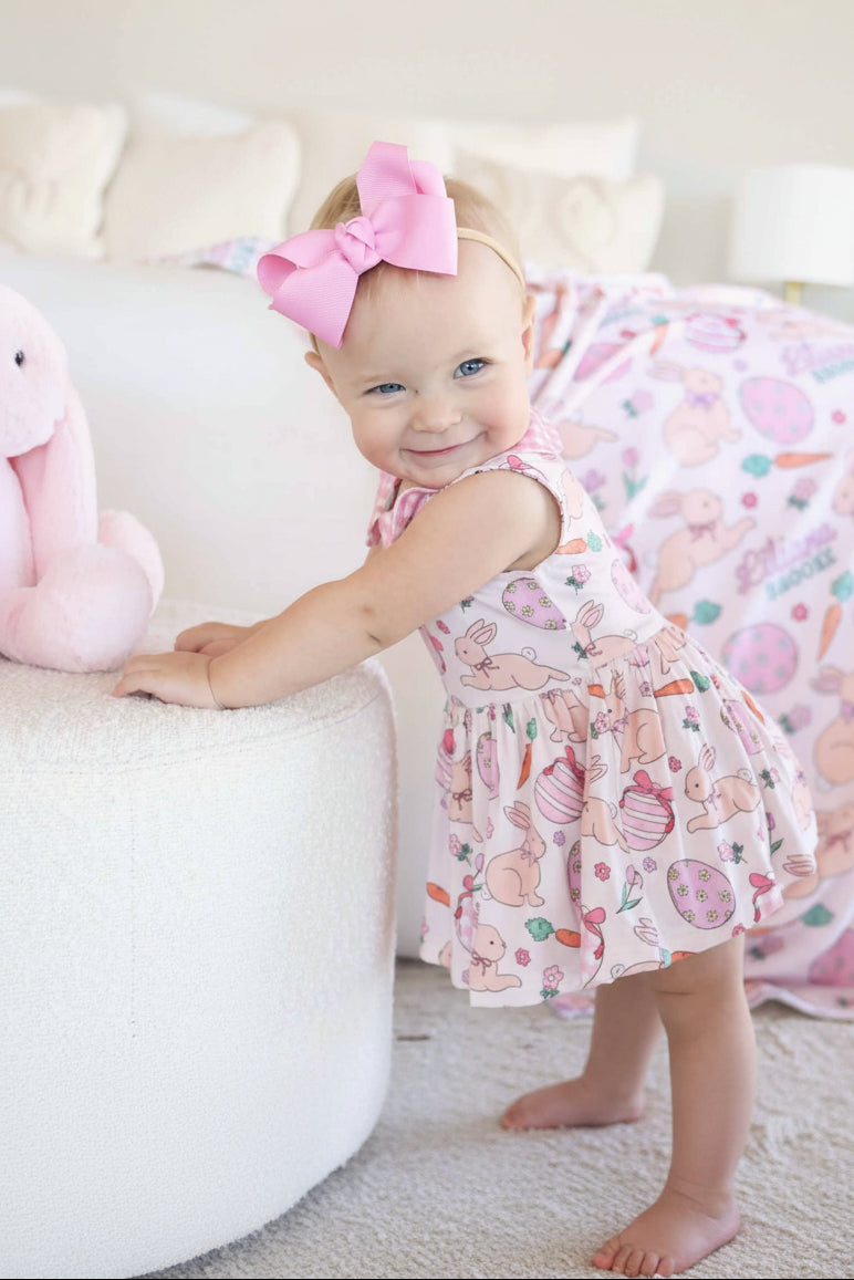 Ribbon Bow Headband | Blushing Pink