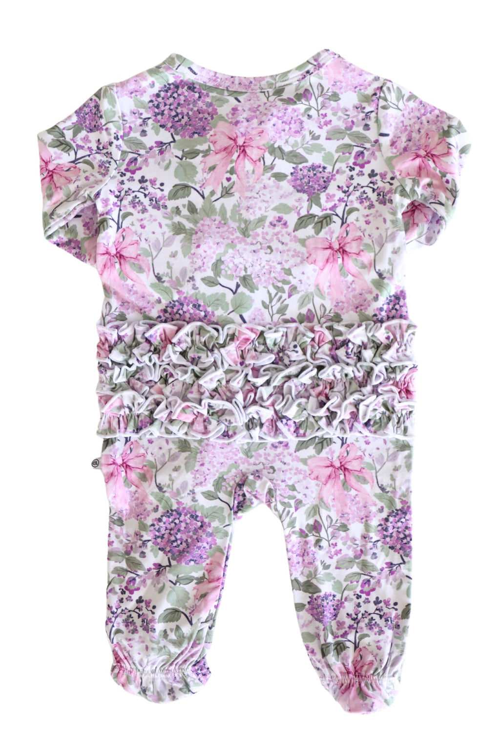 Ruffle Zipper Footie | Lavender Lullaby