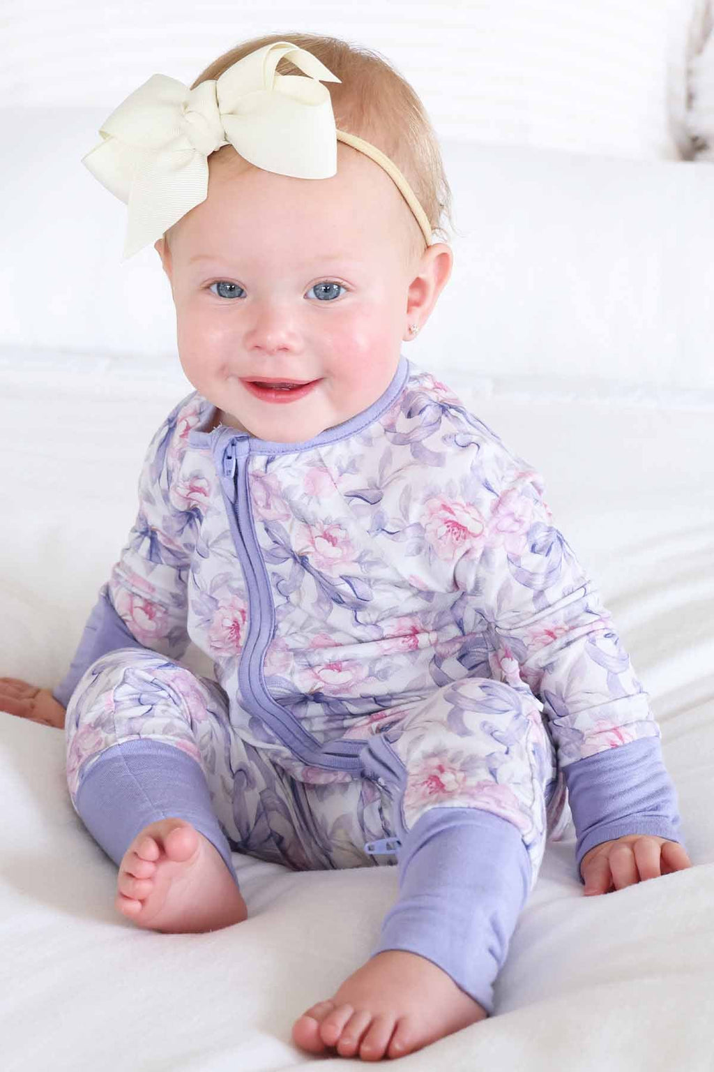 Leighton's Lavender Convertible Zip Romper